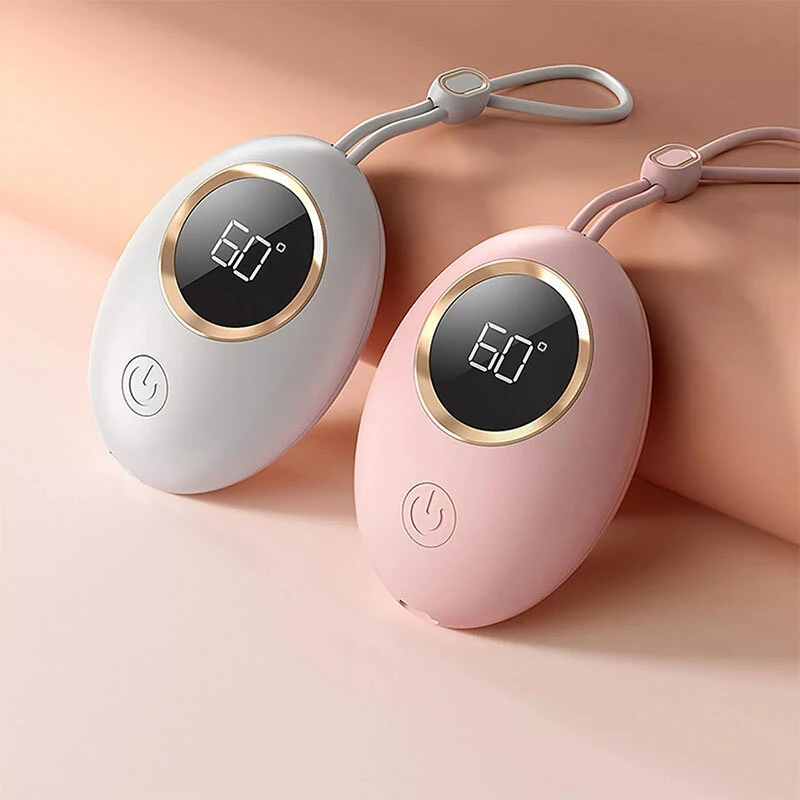 2 in 1 Portable Mini Hand Warmer USB Rechargeable 2000mAh Power Bank Heater 3 Temperature Adjustment Digital Display Hand Warmer (image for) 2 in 1 Portable Mini Hand Warmer USB Rechargeable 2000mAh Power Bank Heater 3 Temperature Adjustment Digital Display Hand Warmer